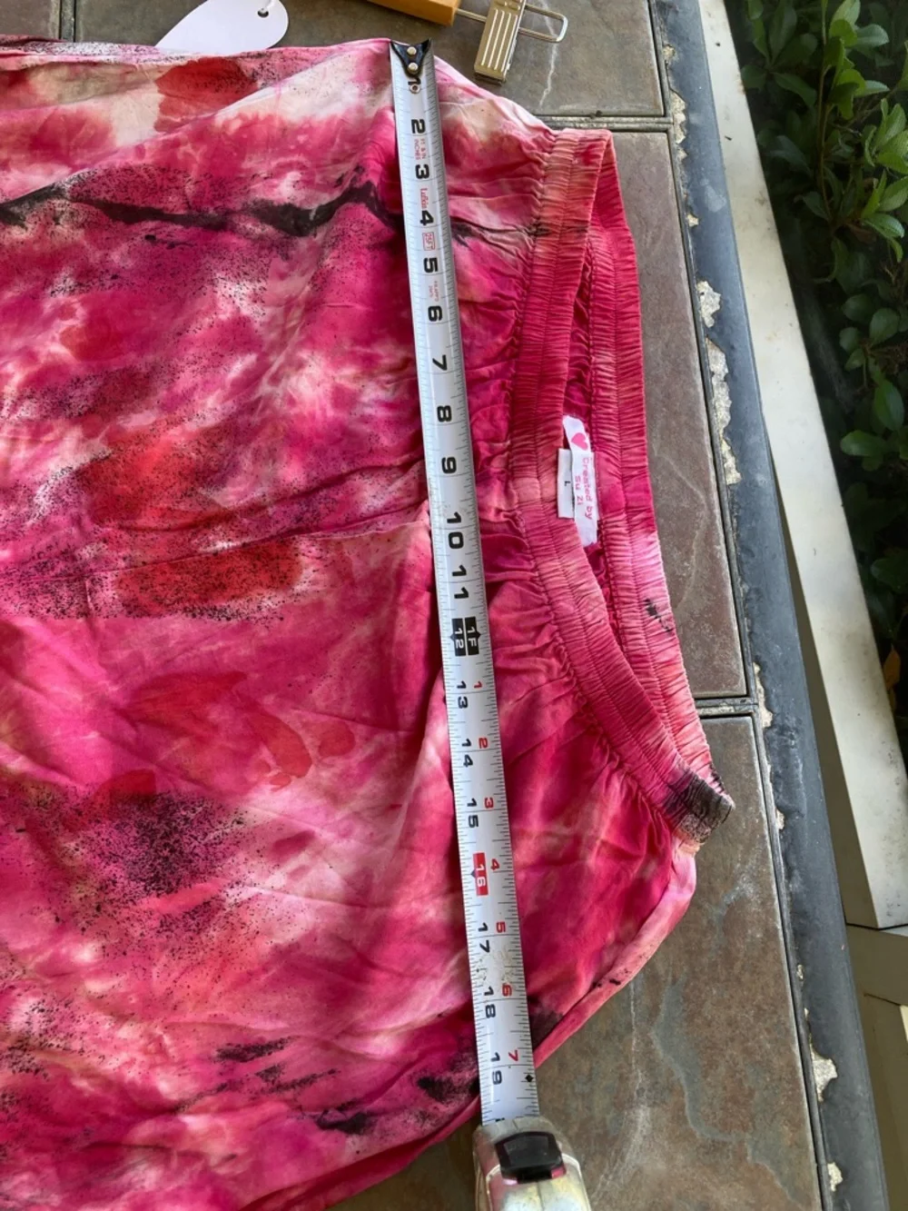 Women's Wide Leg Tie-Dye Pants in Pink Multi - Picture 2 of 8